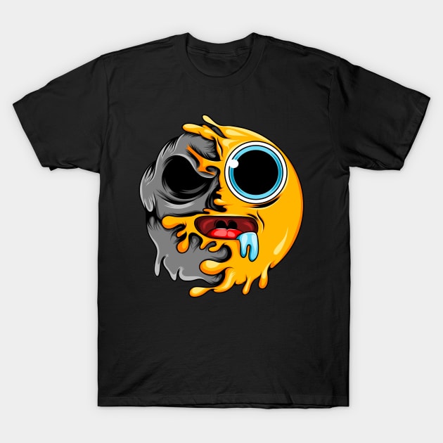 Drooling Zombie Emoji T-Shirt by D3monic